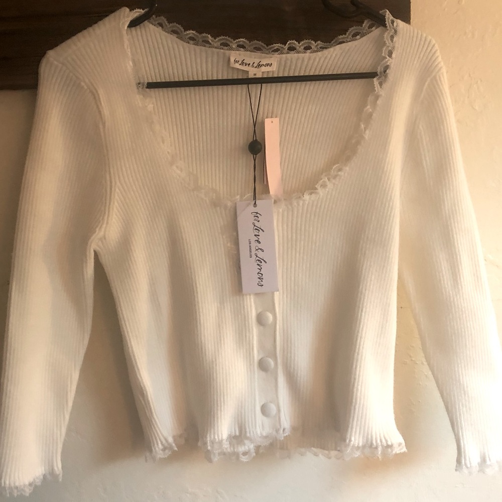 For Love and Lemons x Victoria’s Secret Cardigan